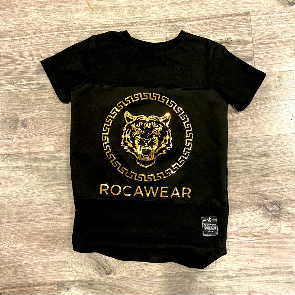 Youth Rocawear Gold and Black T Shirt